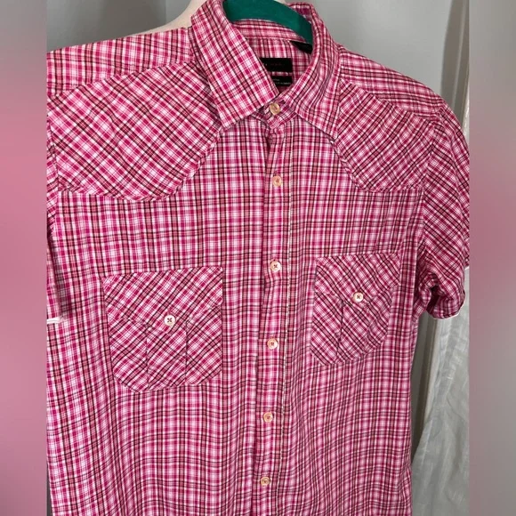 EUC Zara Short Sleeve Button Front Shirt - Picture 2 of 8